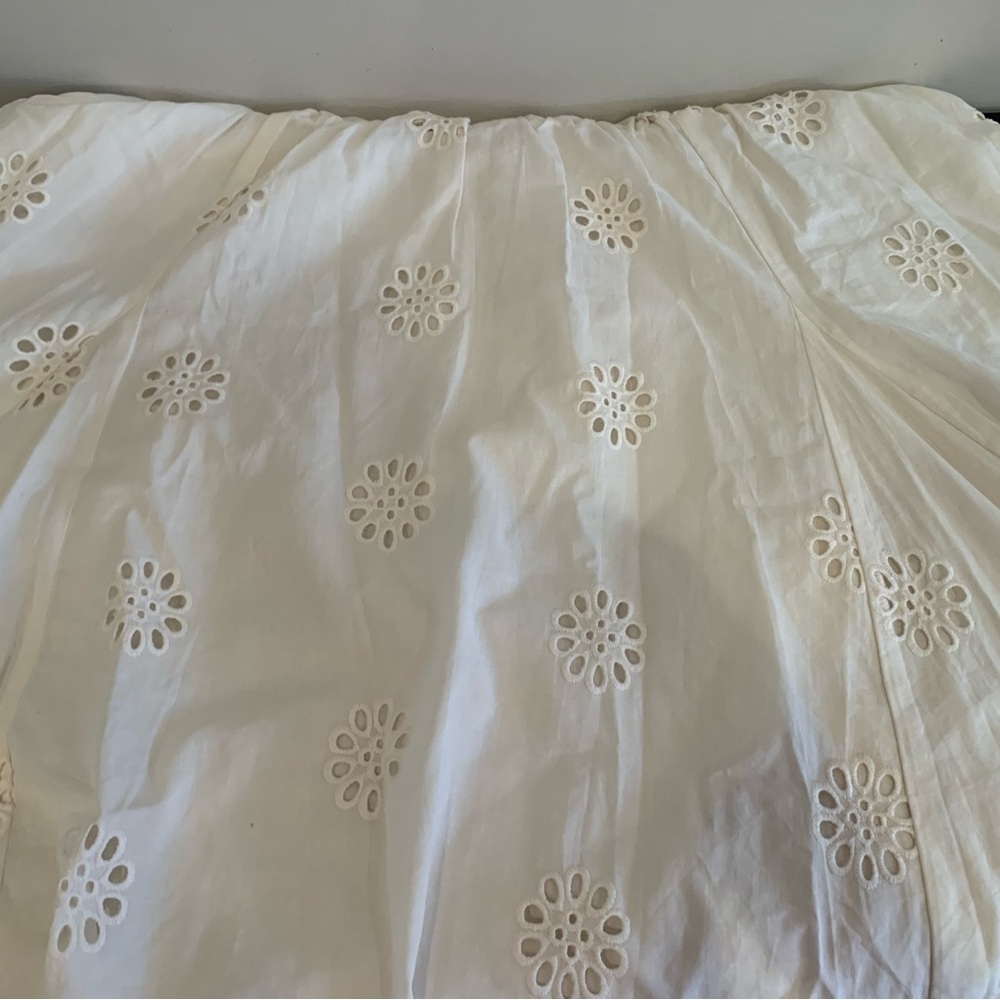 NWT Reitmans Cream Floral Eyelet Dress 100% Cotton - Picture 9 of 13